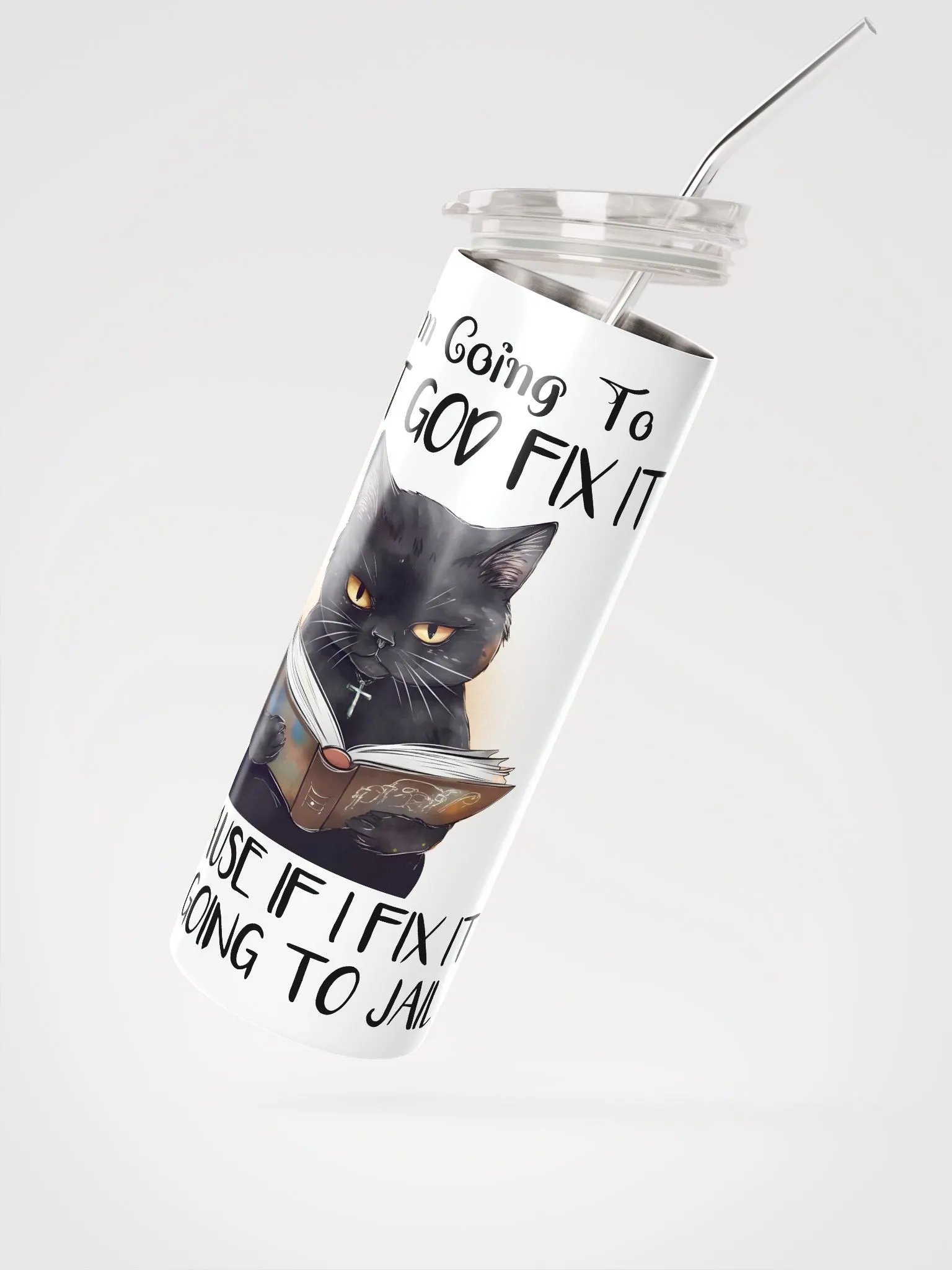 Divine Feline Stainless Steel Tumbler product image (3)
