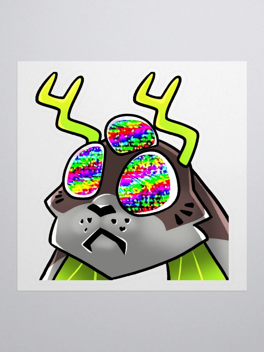 Radioactive Cryptid Burnt Out Sticker product image (1)