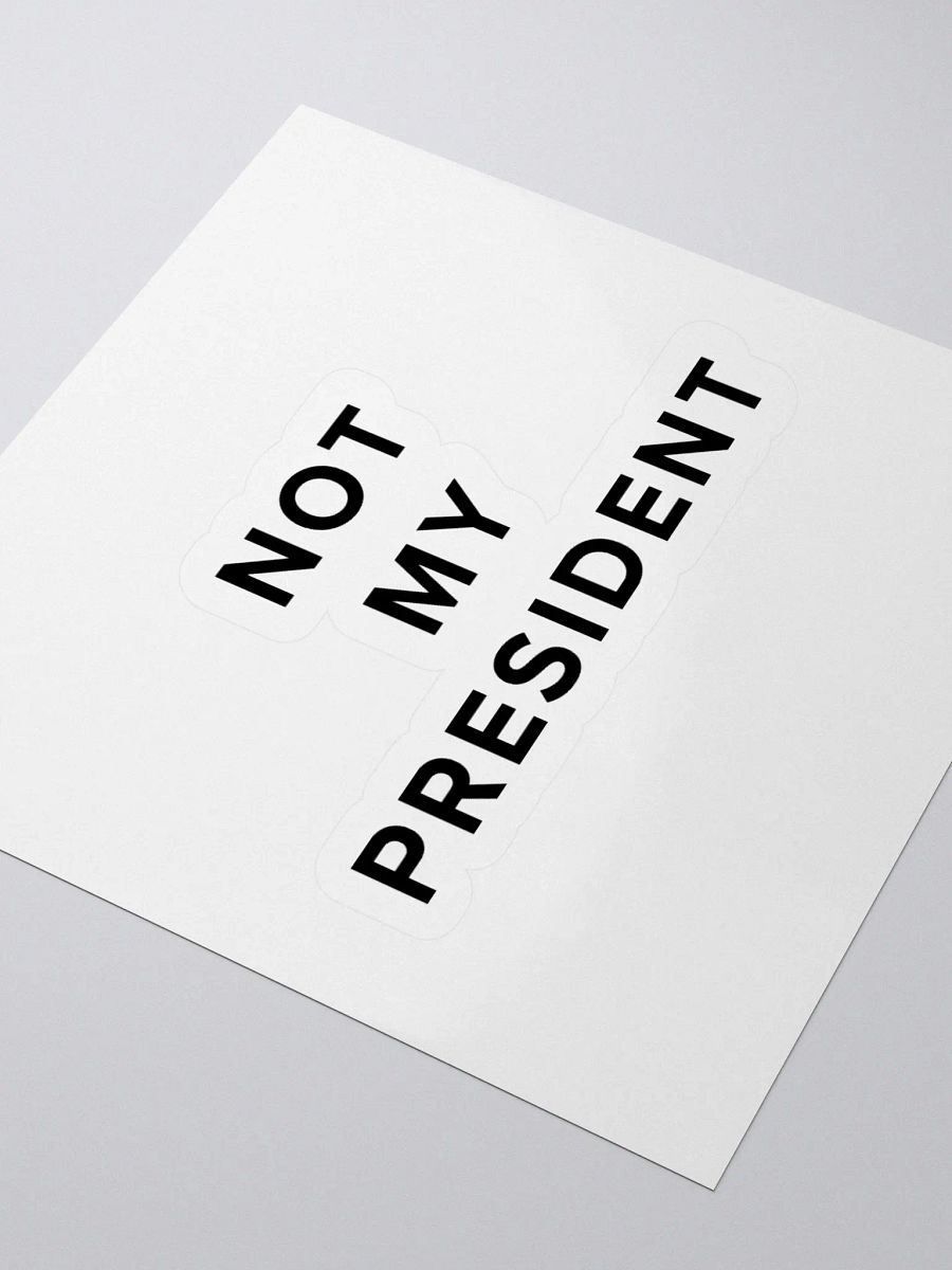 Not My President Vinyl Stickers product image (9)