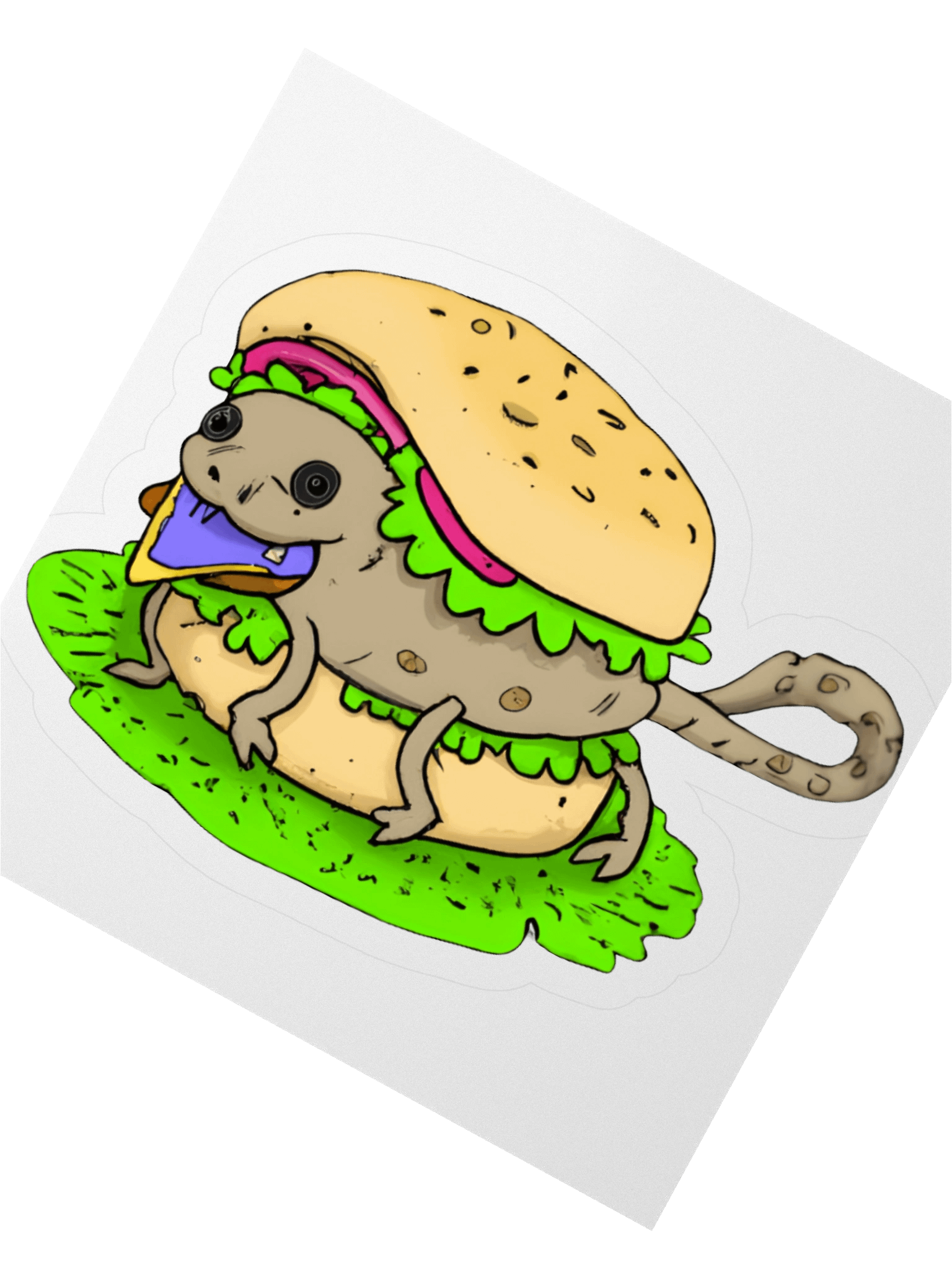 Water-Bear on a Bun — Cute Science Sticker product image (2)