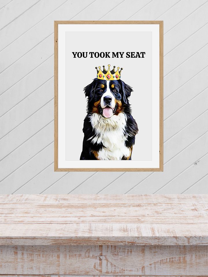 Border Collie With Crown Bathroom Downloadable Wall Art product image (2)