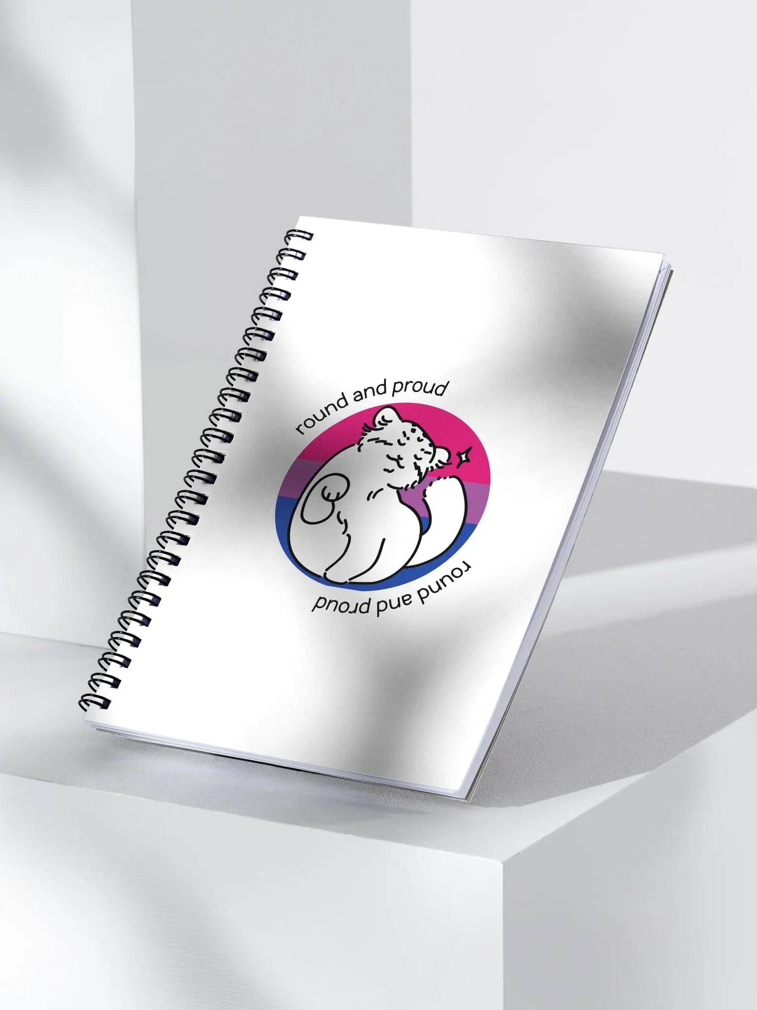 Round and Proud Manul Bisexual Version - Spiral Notebook product image (3)