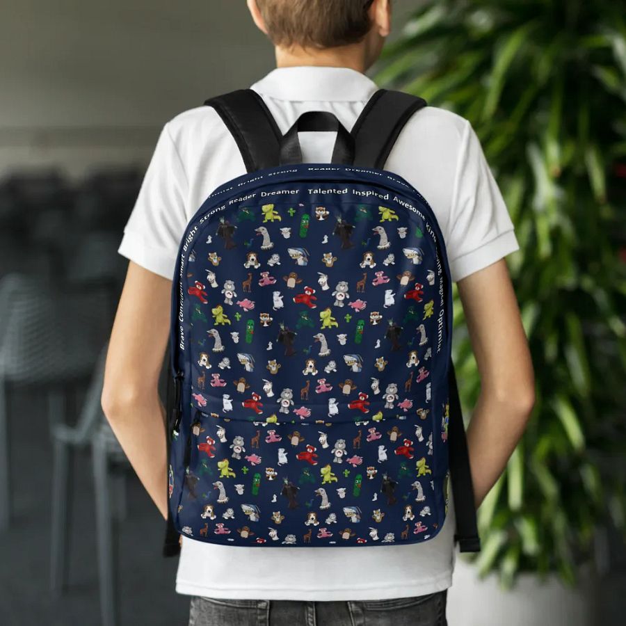 The KidTime StoryTime Character Backpack (Navy Blue) product image (12)