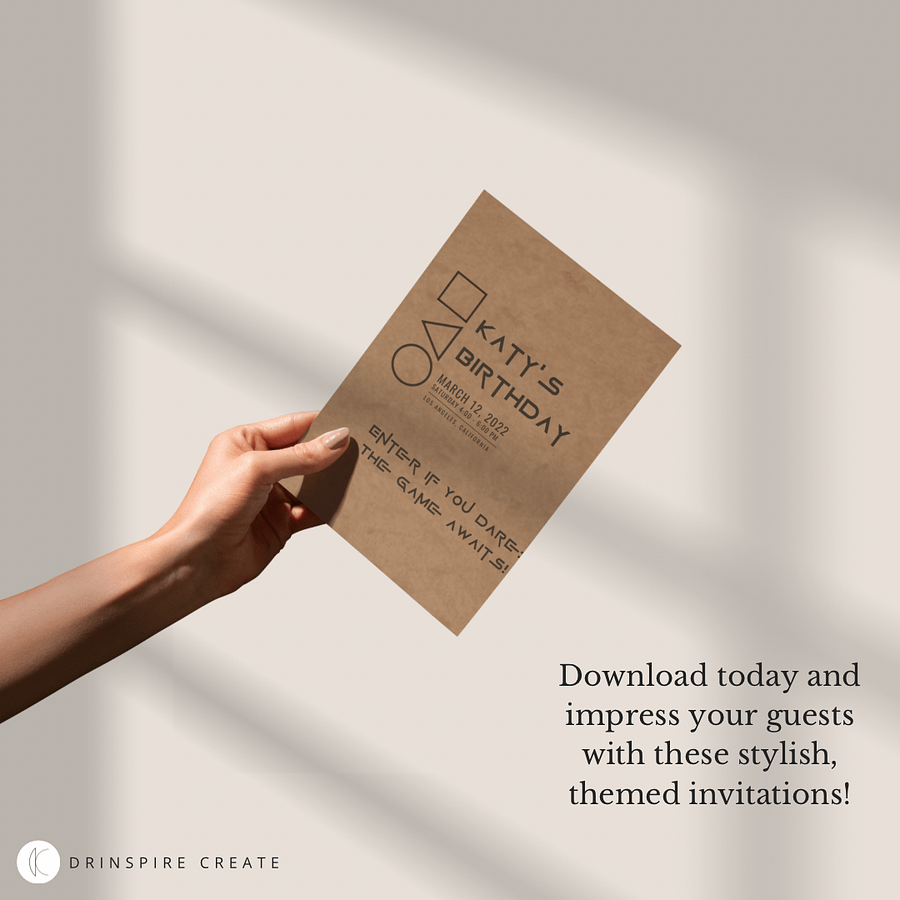 SAVE 20%! Squid Game-Inspired Party Games Template Pack: 30+ Editable Designs for Social Media & Posters product image (6)