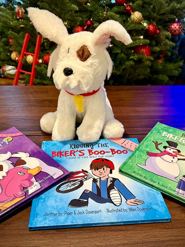 Wolf Pup Children's Book Set with Patches the Puppy Plush Toy product image (2)