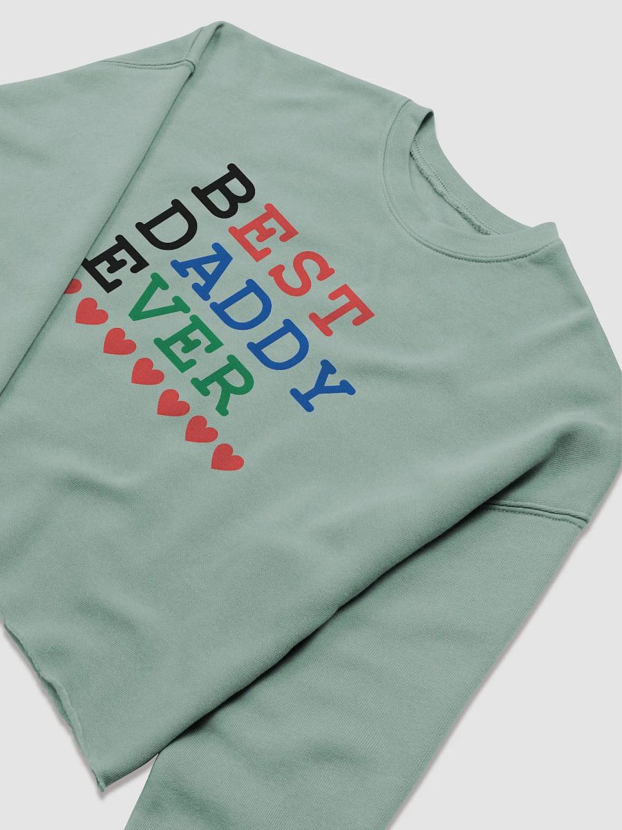 Best Daddy Ever Bella+Canvas Women's Fleece Crop Sweatshirt product image (5)