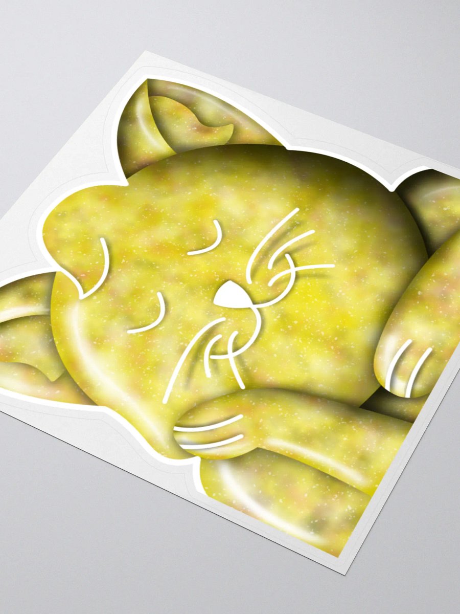 Yellow Galaxy Kitty Sticker product image (7)