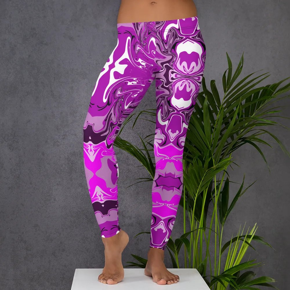 Pink Swirl All-Over Leggings product image (6)