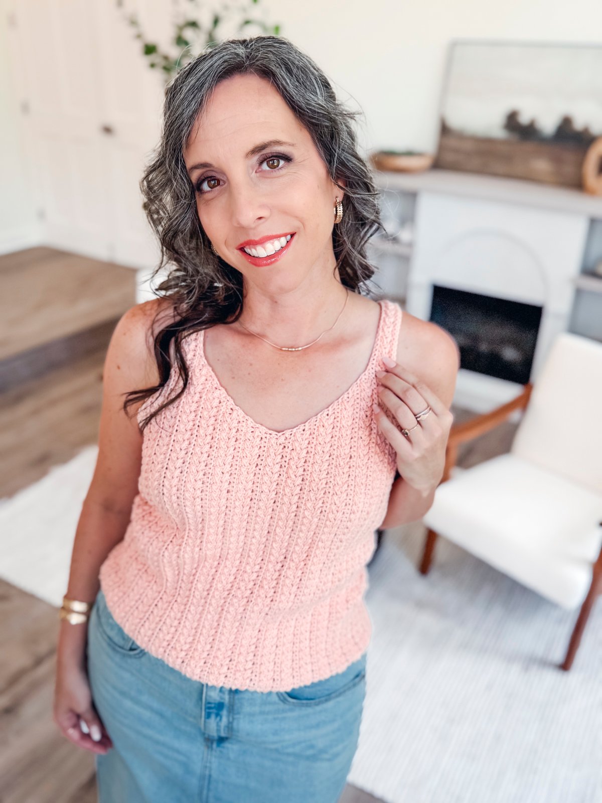 Wheat Stitch Crochet Tank Top Pattern xs-5x product image (5)