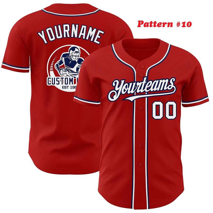 Authentic Baseball Jersey, Custom Baseball Jersey, Personalized Sport Jersey, Colorful, Multi Beautiful Flowers, Number, Logo product image (8)