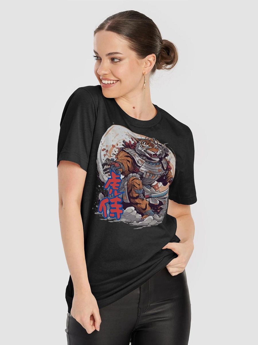 Samurai Tiger Graphic T-Shirt, Japanese Warrior Art Tee, Unique Animal Print T-Shirt, Cool Tiger Samurai Design Top Classic Tee product image (3)