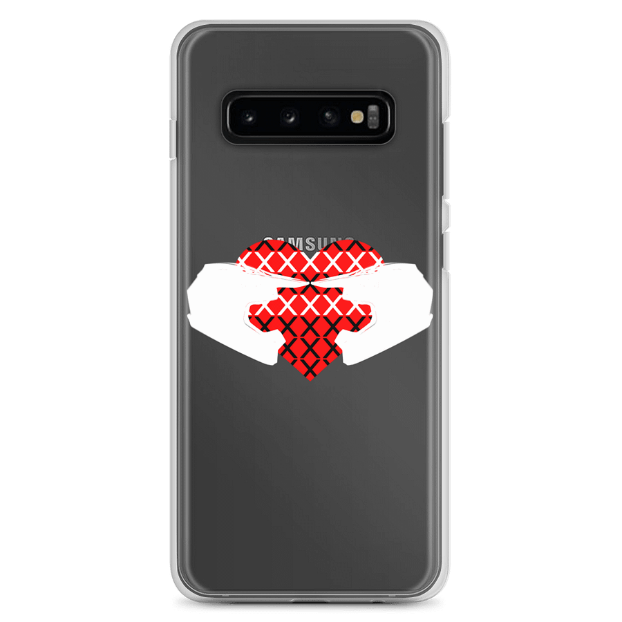 Valentine Matching Off-Road Helmet Heart (White) Phone Case S product image (1)