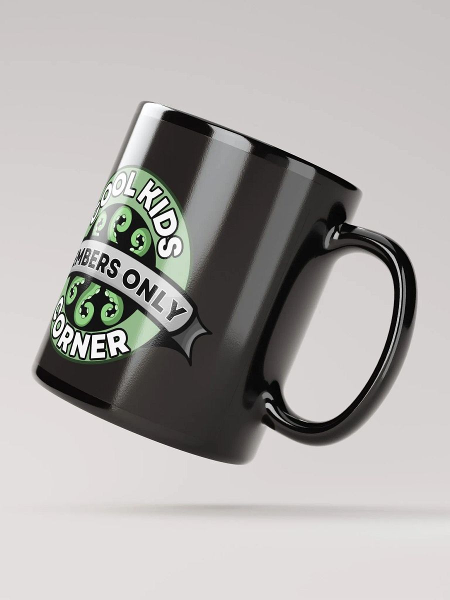 Cool Kids Corner Black Glossy Mug product image (4)