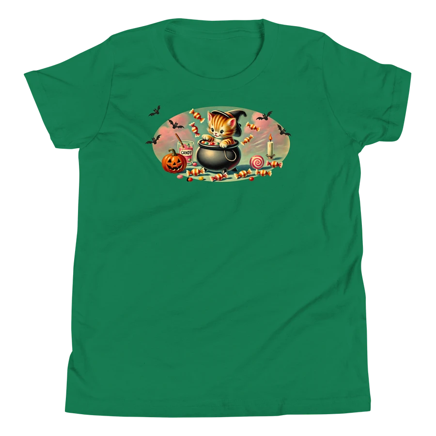 Halloween Cauldron Kitten Kids T-Shirt product image (29)