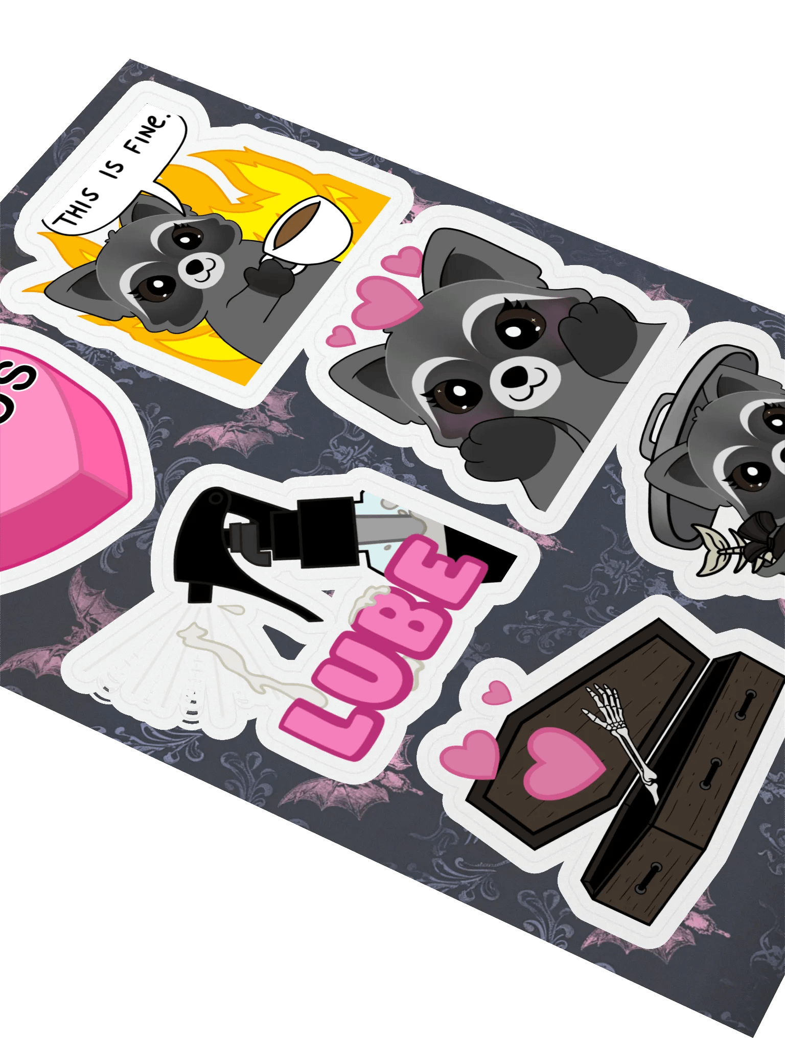 Emote Kiss Cut Sticker Sheets product image (2)