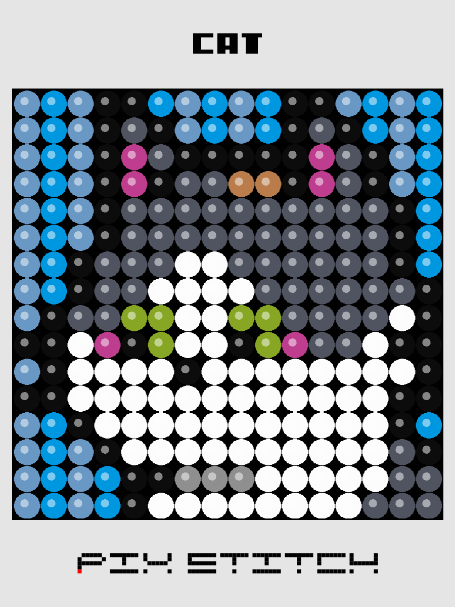 Cat Pixel Art product image (1)