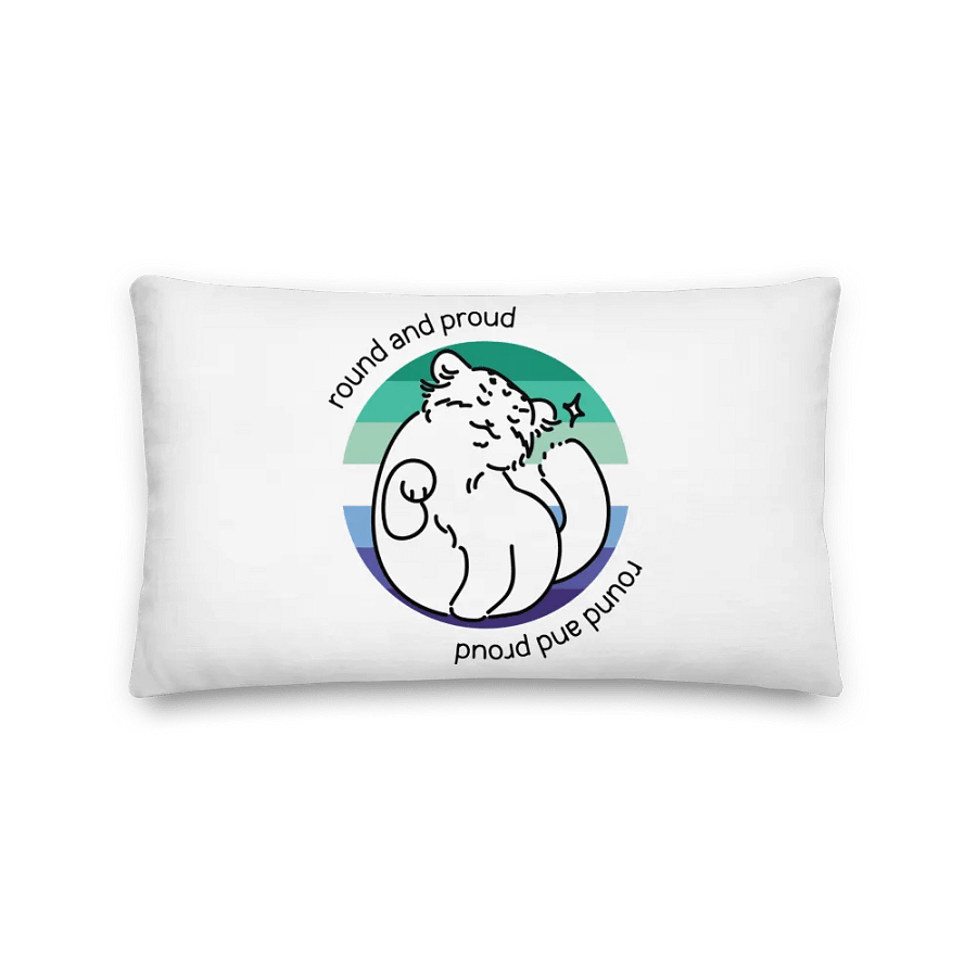 Round and Proud Manul Gay MLM Version - Pillow product image (2)