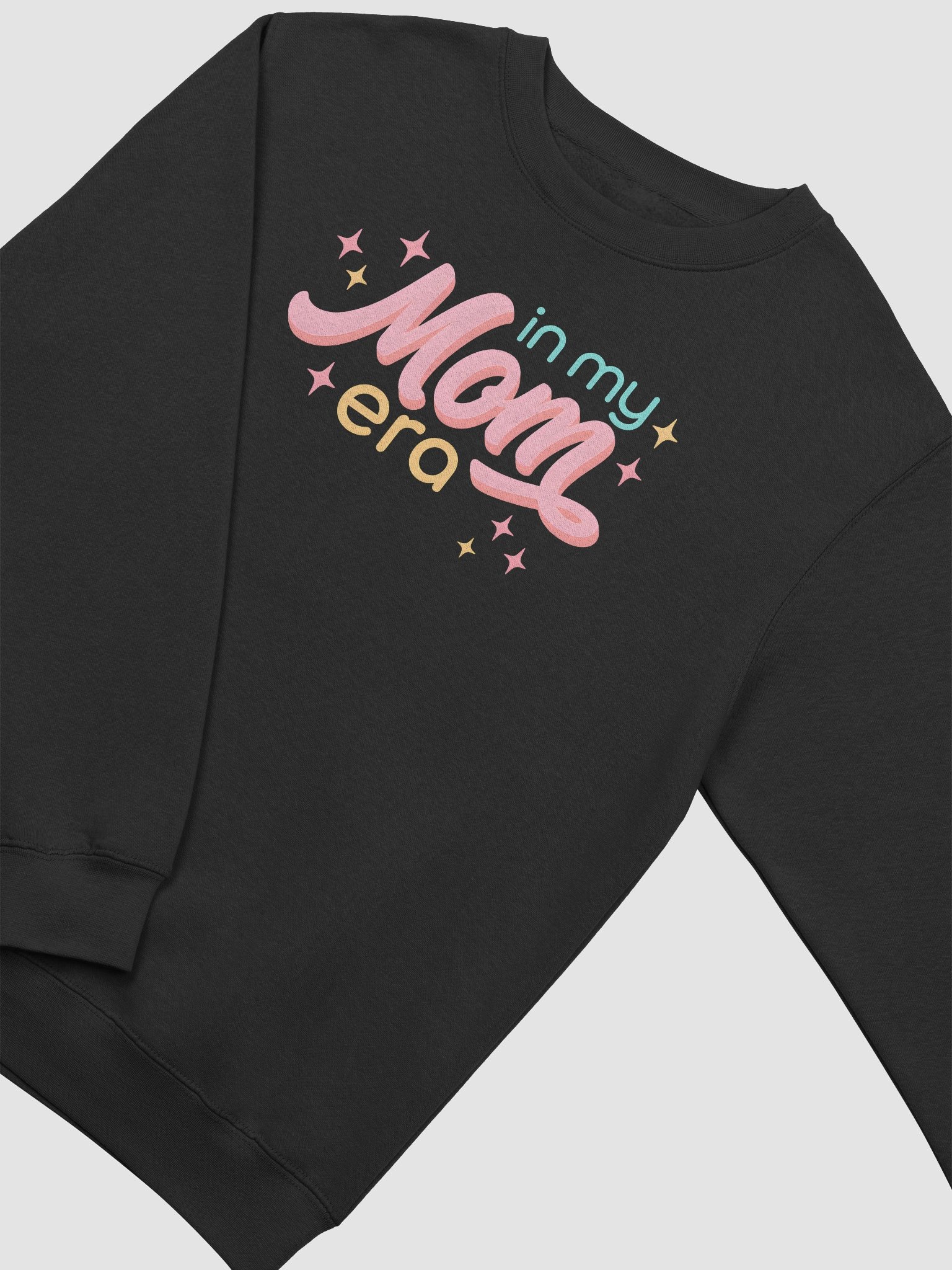 In My Mom Era Crewneck Sweatshirt – Retro Pastel Star Design for Modern Moms product image (2)