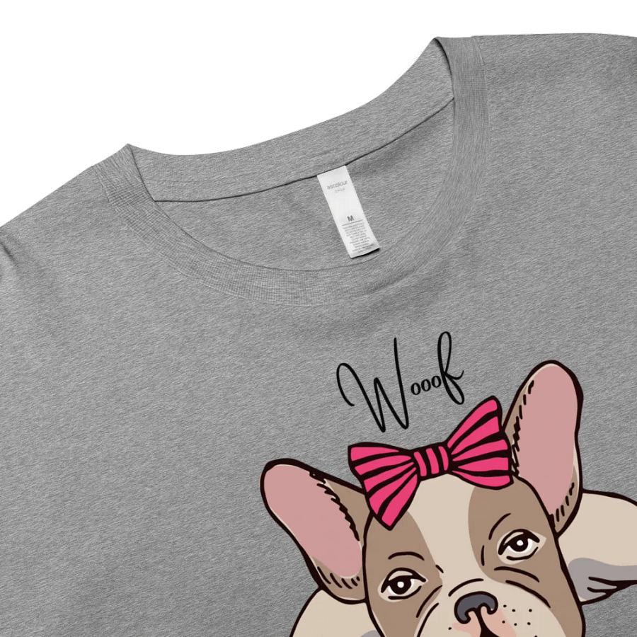 Girly French Bulldog Women's Crop Top product image (4)