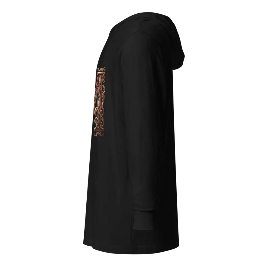 Elegant Floral Letter 'M' Hooded Tee product image (4)