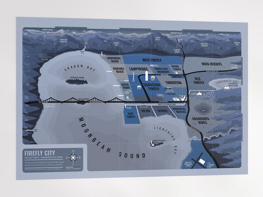 Map of Firefly City (Poster - Large) product image (4)