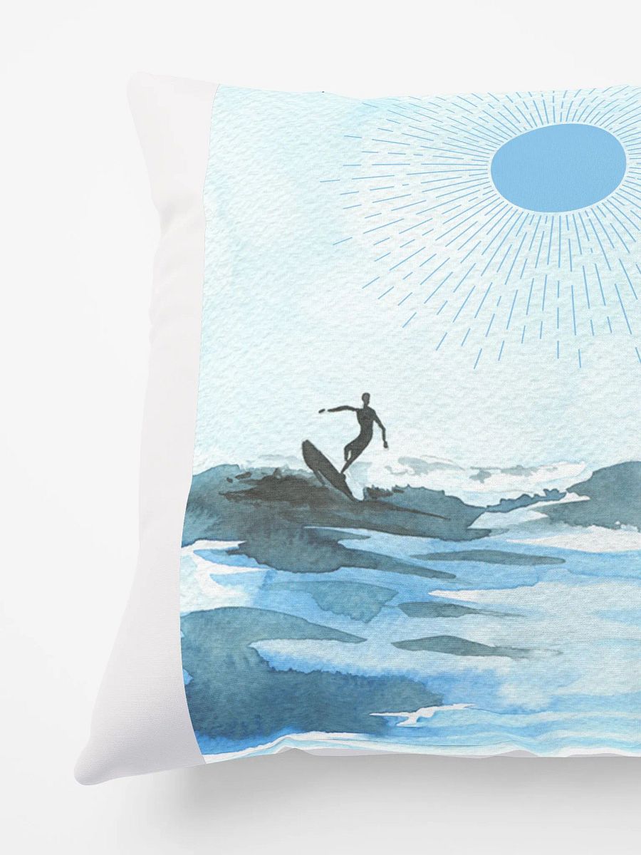 Tranquil Surfing Seascape Pillow product image (4)