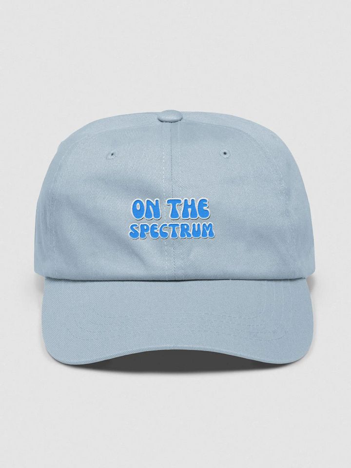 ON THE SPECTRUM (aqua) groovy lined design embroidered classic dad hat product image (25)