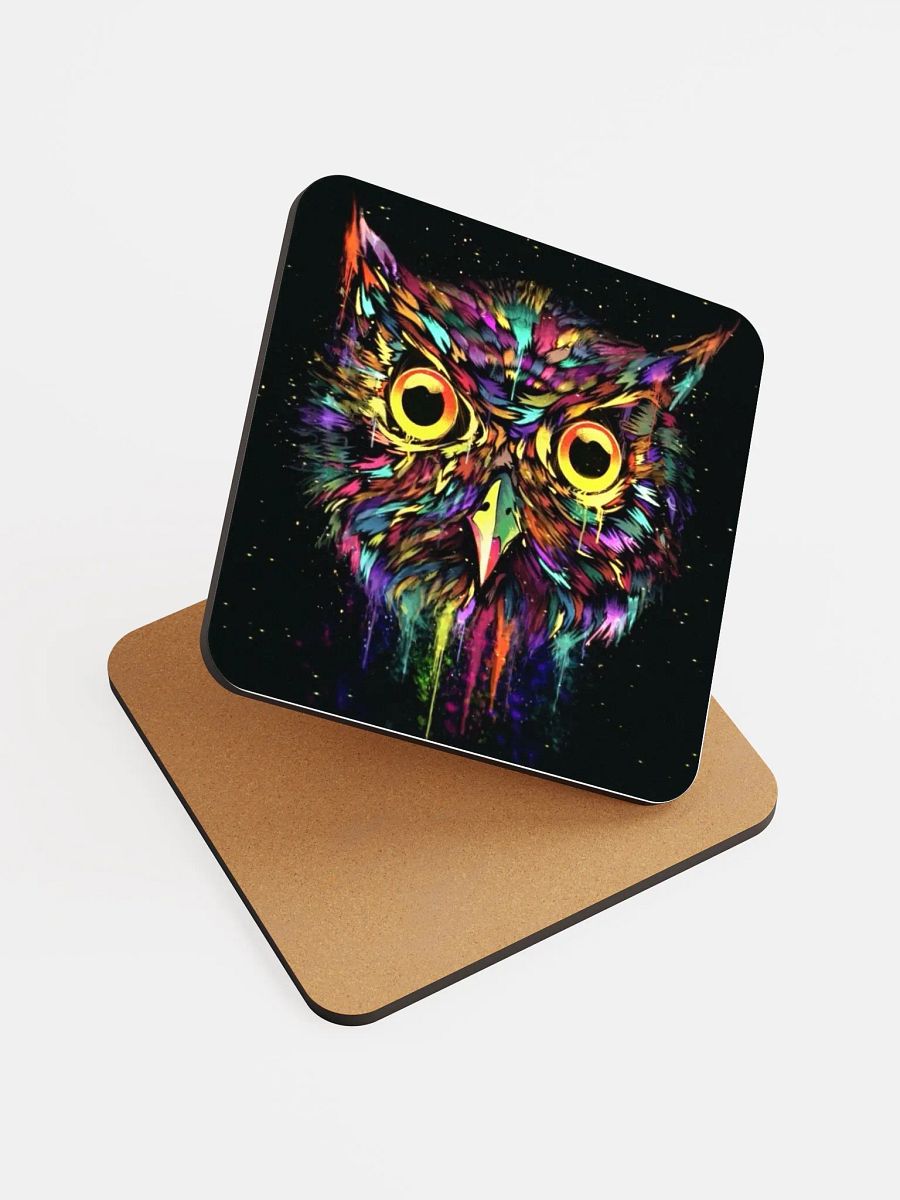 Drippy Owl Coaster (Black) product image (4)