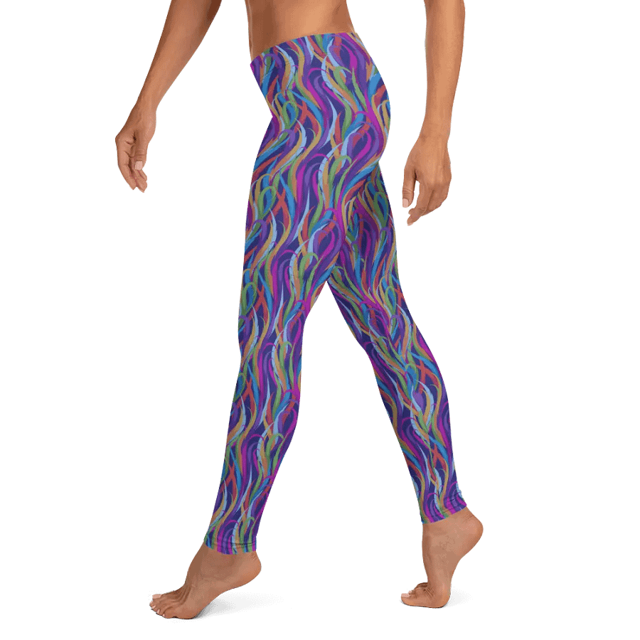 leggings  in modern design with blues, pink and turquoise colors product image (4)