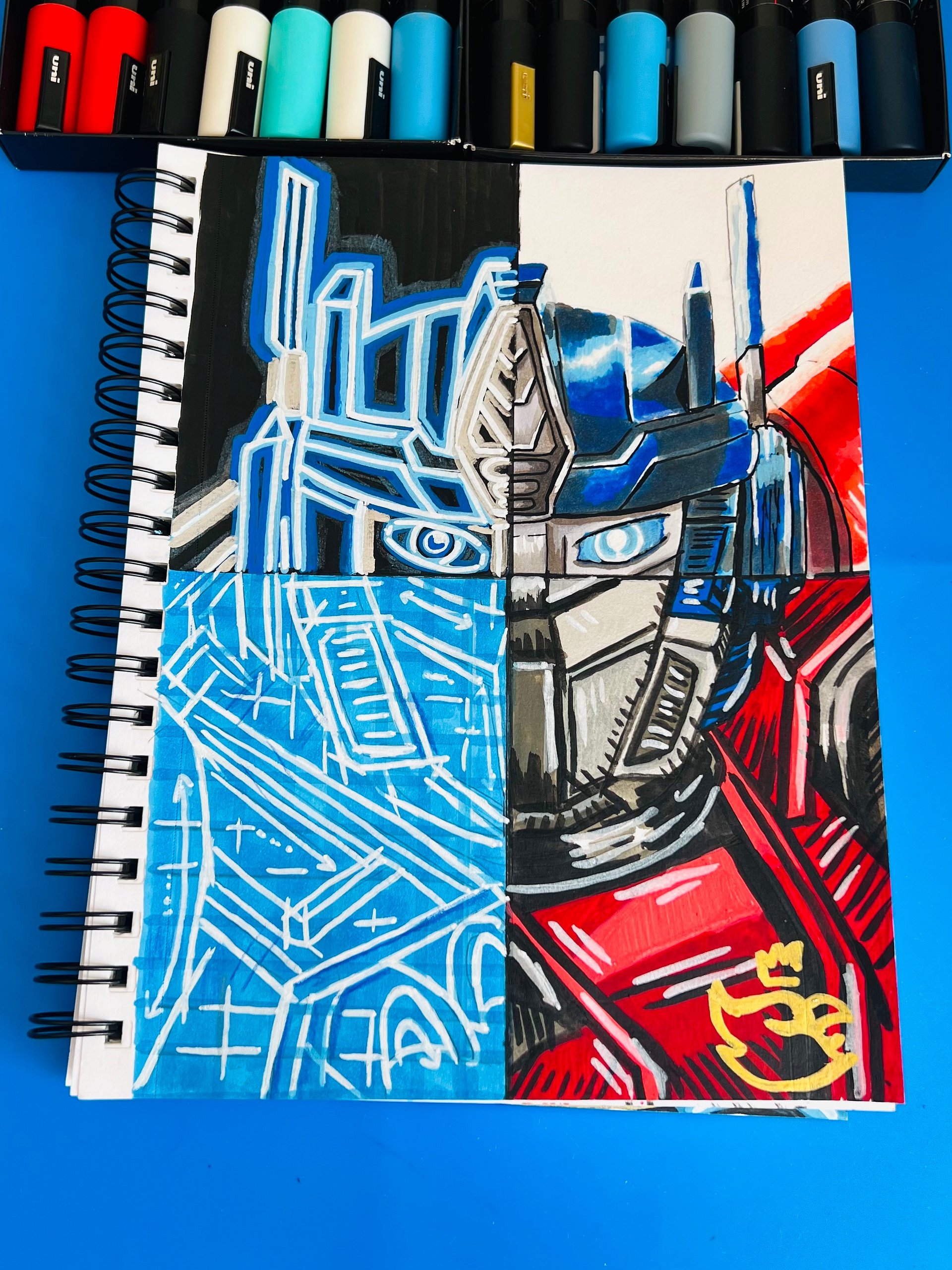 Optimus Prime in 4 Different Art Styles product image (1)