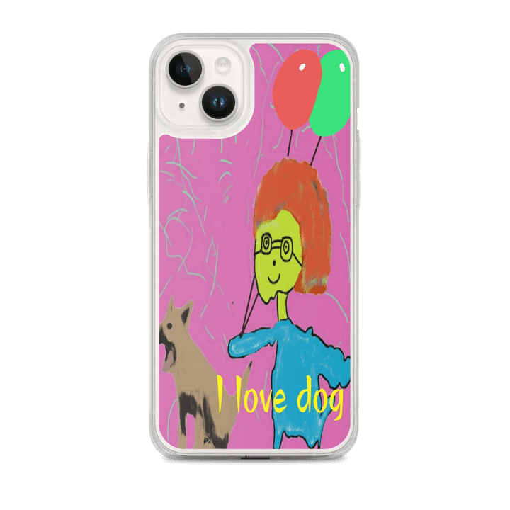 MagSafe® Clear Case for iPhone® : i love dog product image (1)
