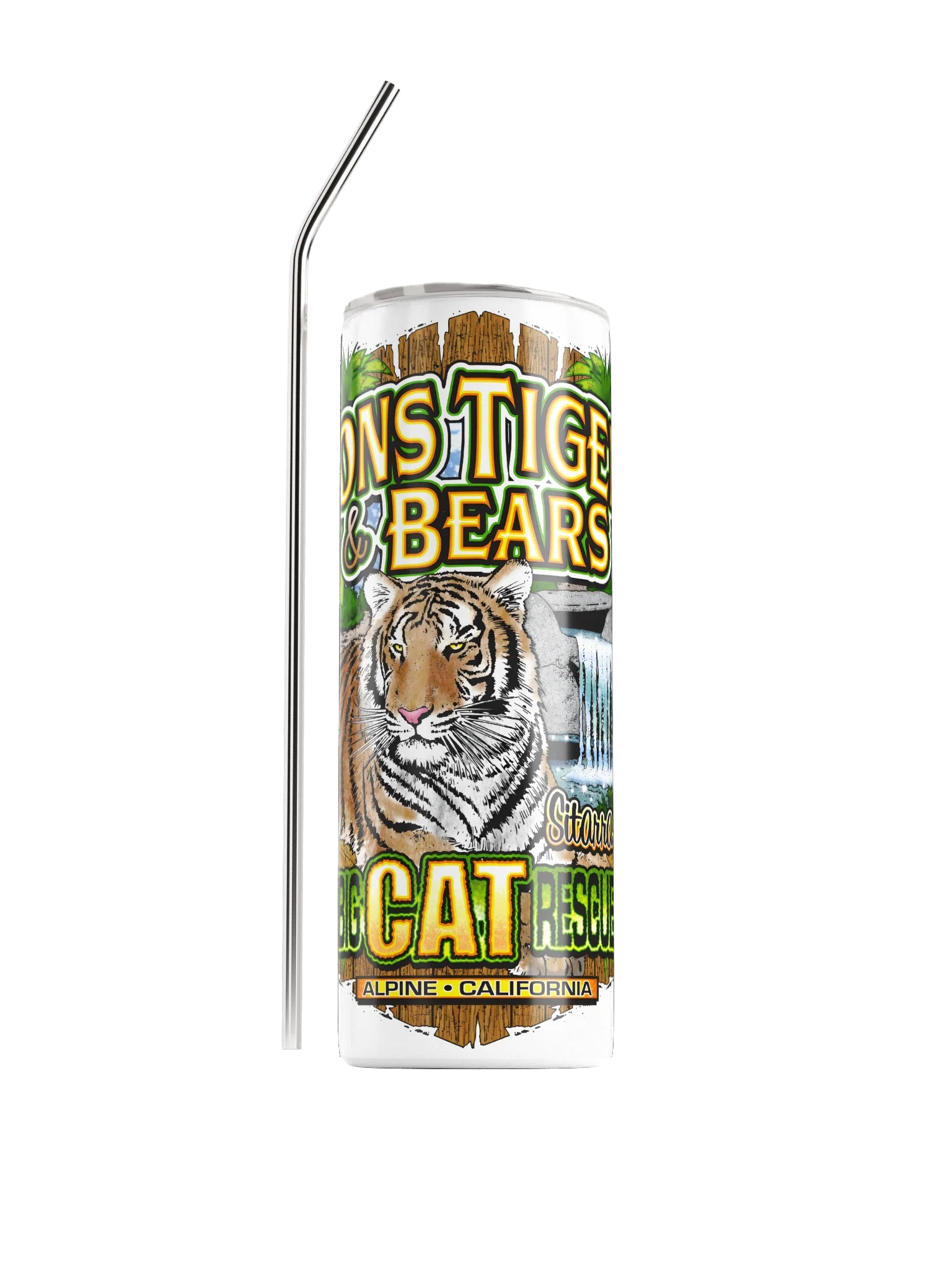 Sitarra the Tiger Steel Tumbler product image (1)