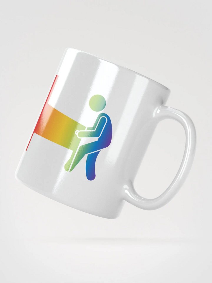 White Rainbow Silhouette Mug product image (5)