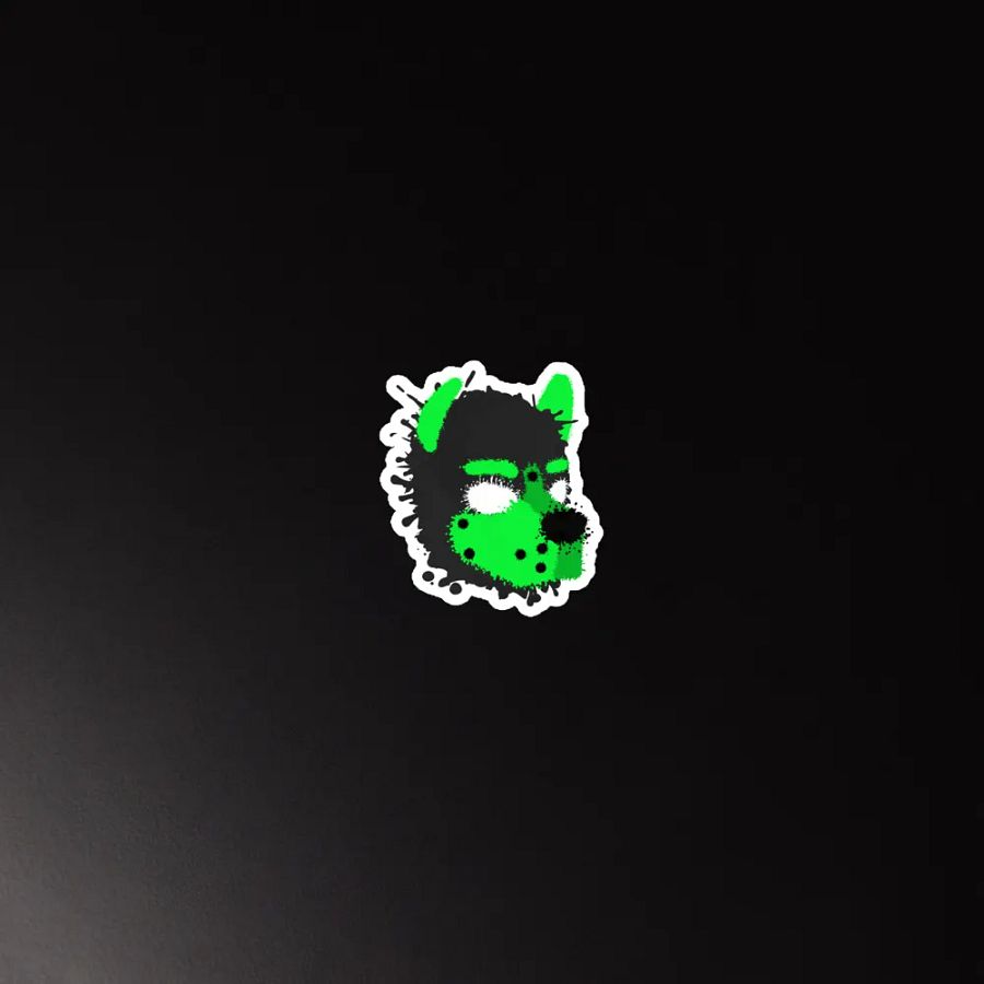 Pup Splatter Magnet - Lime Green product image (4)
