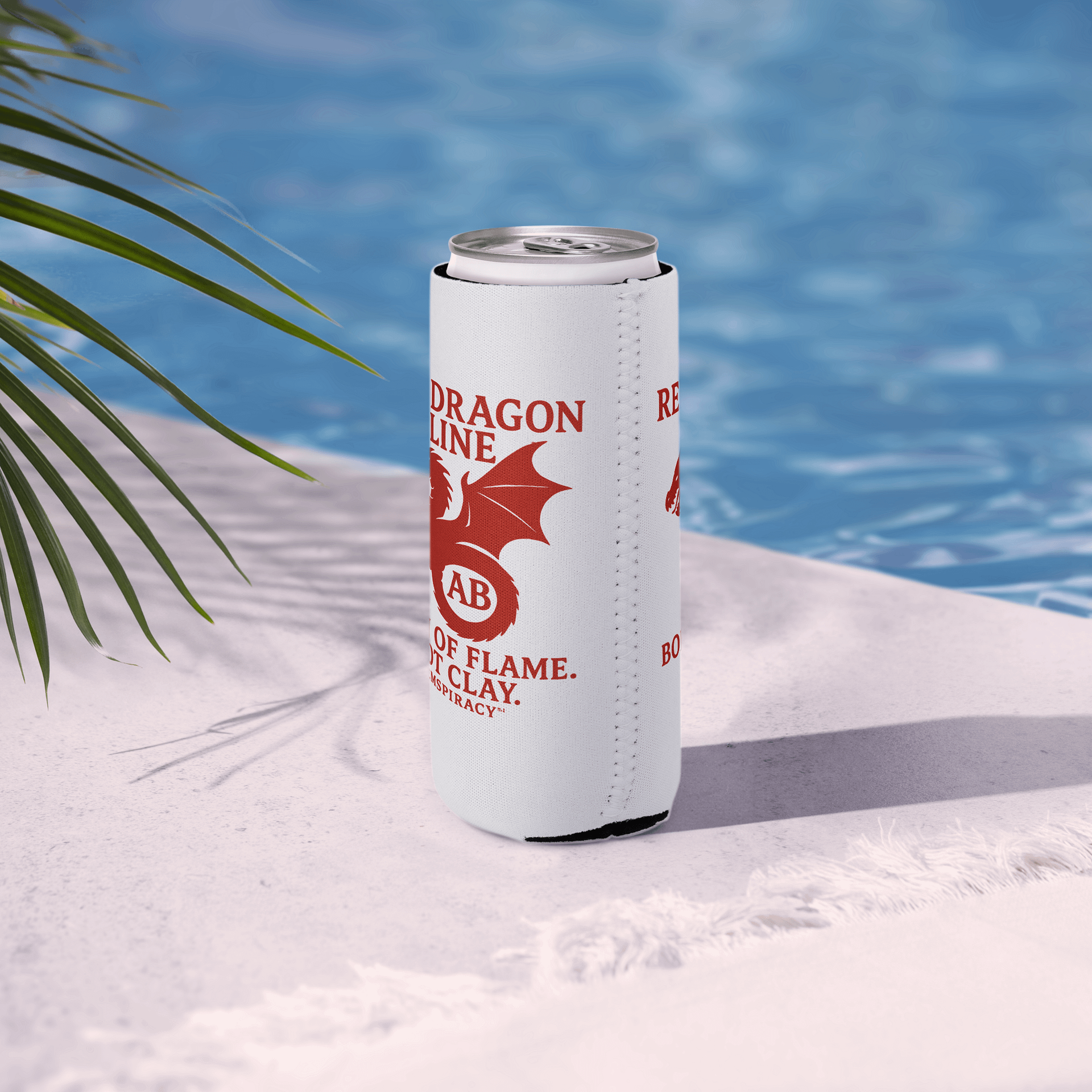 🔥 Red Dragon Can Cooler – "Made of Flame, Not Clay" 🔥 product image (6)
