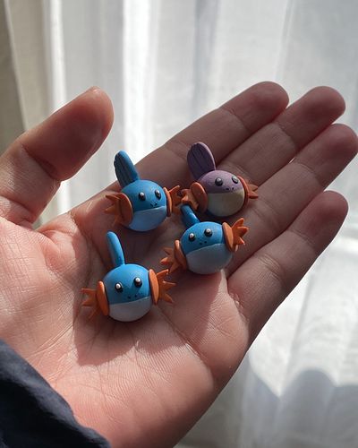 I made edible Mudkips! I’m obsessed with Pokemon TCGP right now so I made them into candies! Available today!

April Fools! S...