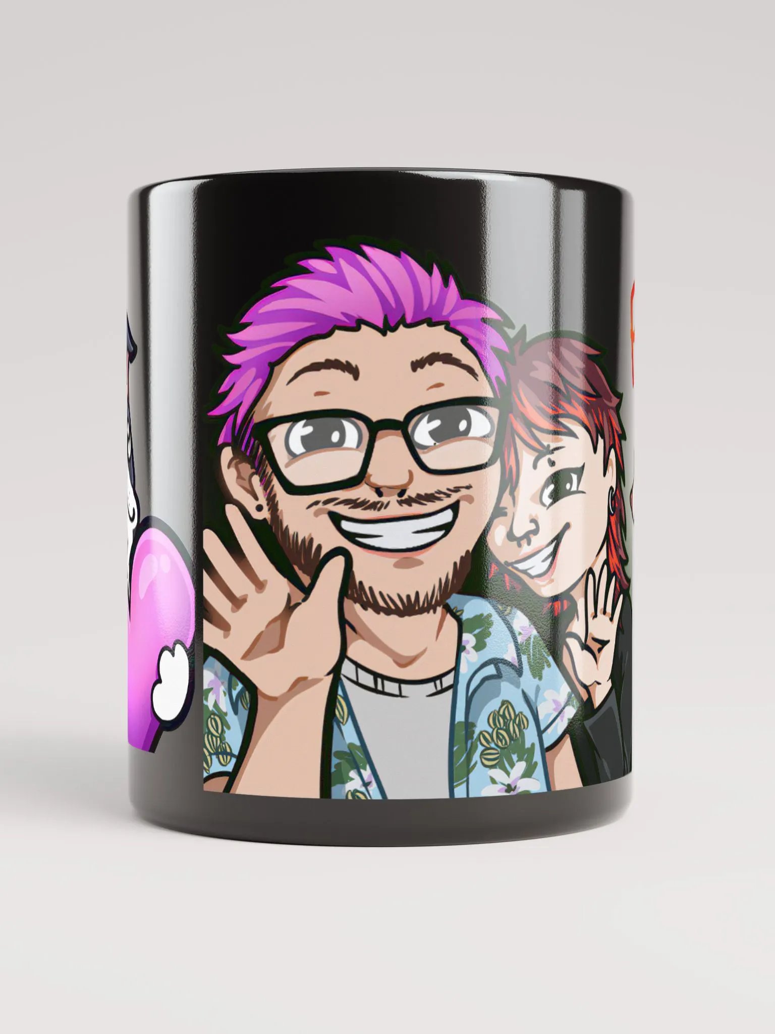 flores familly mug (black, 2 sizes) product image (2)