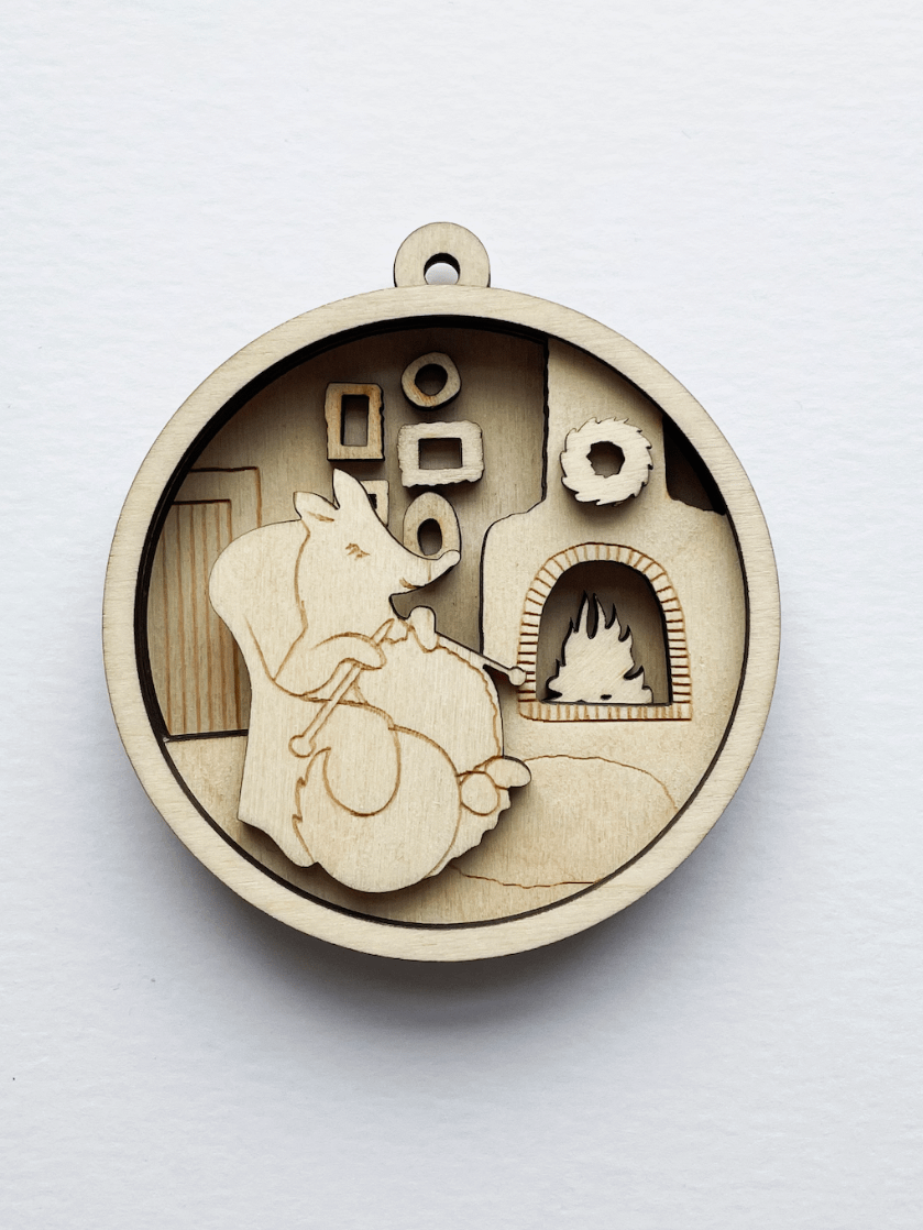 CraftTherapy Kit: Knitting Fox Christmas Ornament product image (2)