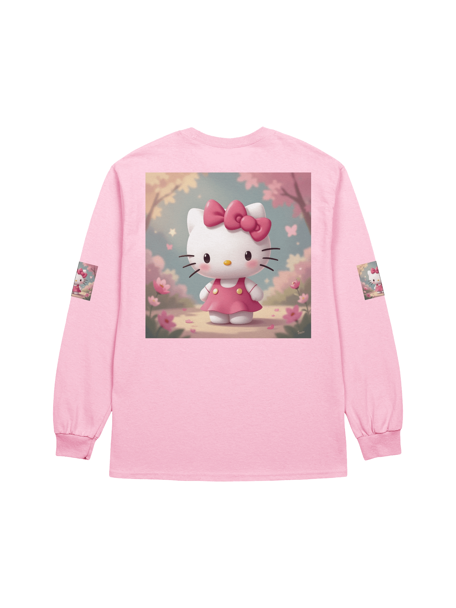 Whimsical Cat Dream Long Sleeve Tee product image (2)