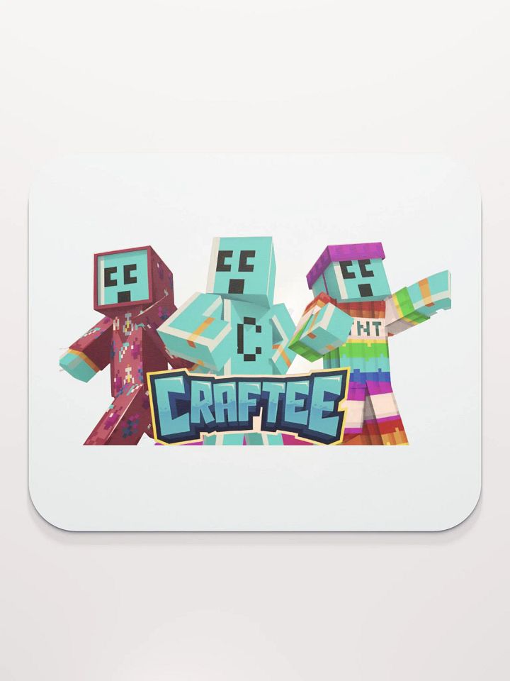 Trendy ‘CRAFTEE’ Gaming Mouse Pad – Perfect for Minecraft Enthusiasts product image (2)