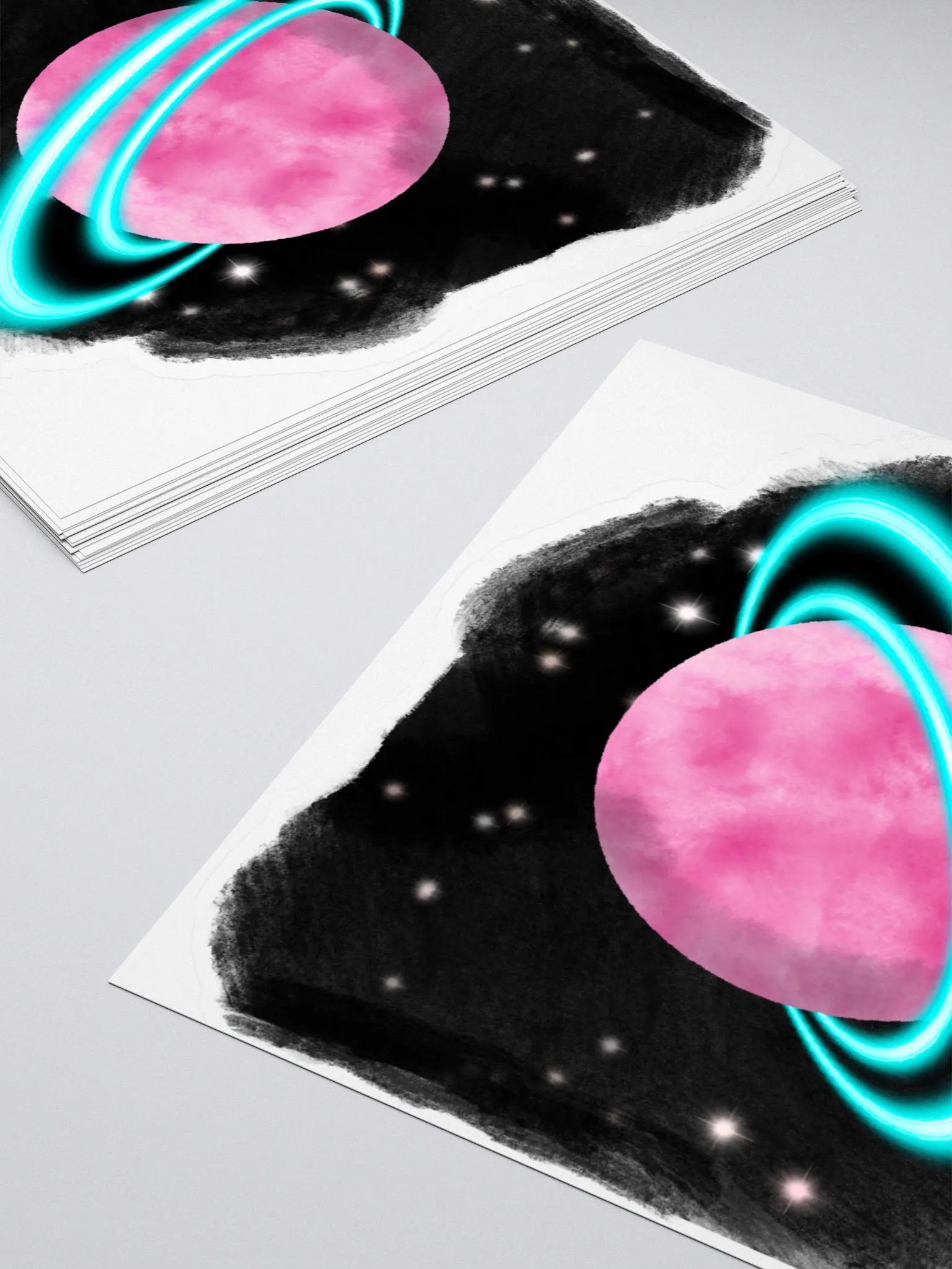Pink Galactic Planet Sticker product image (4)