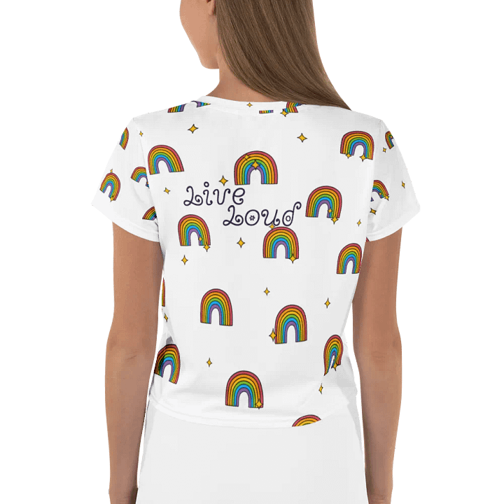 Rainbow Dreams All-Over Crop Tee product image (2)