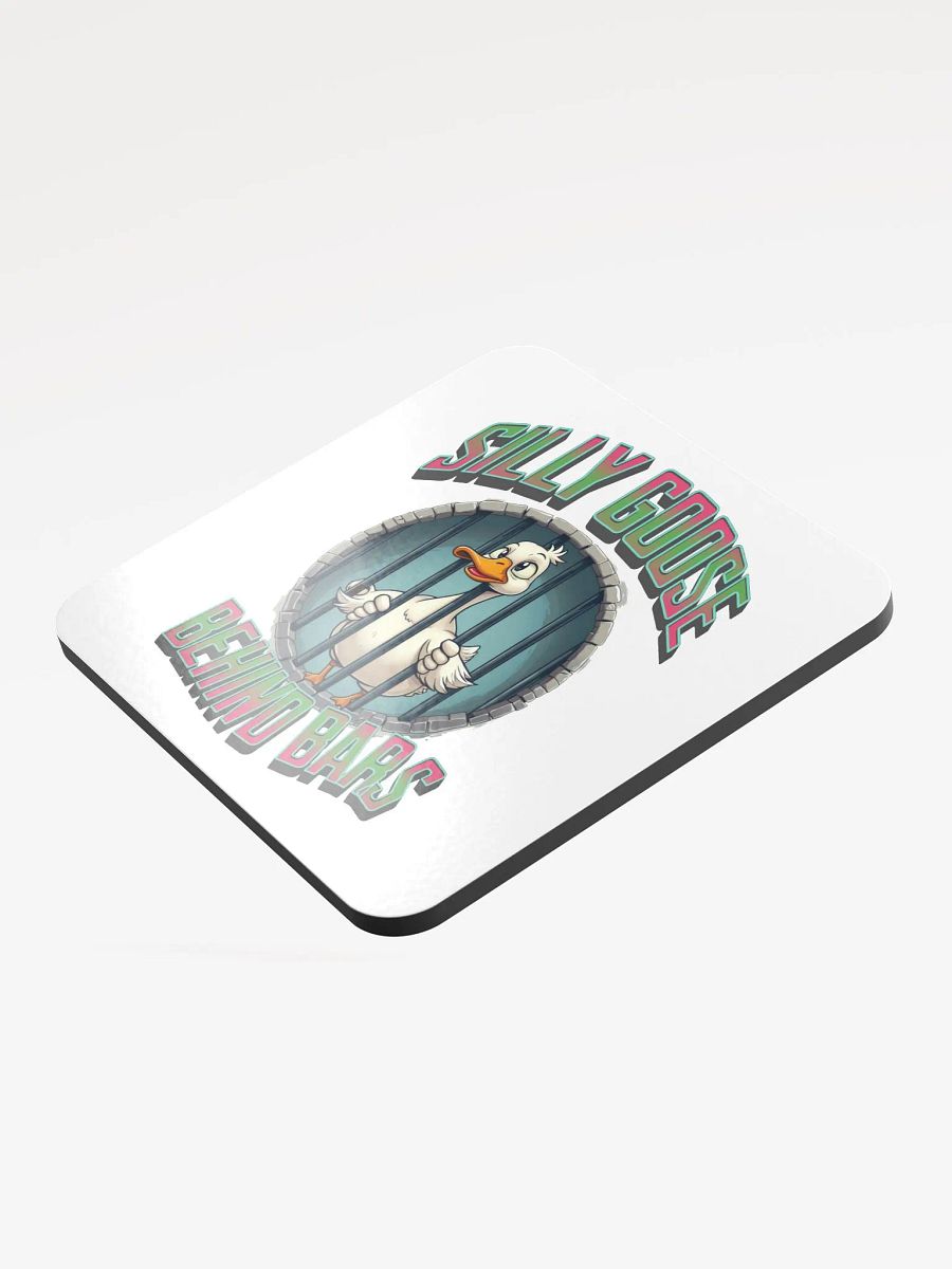 Silly Goose Behind Bars Glossed Cork Coaster product image (4)