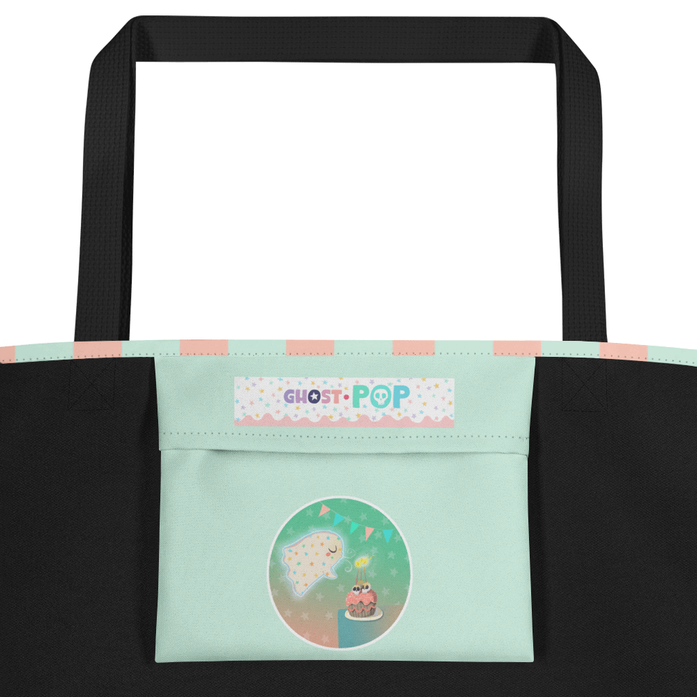 Pastel Little Ghost Birthday Cake - Tote Bag product image (4)