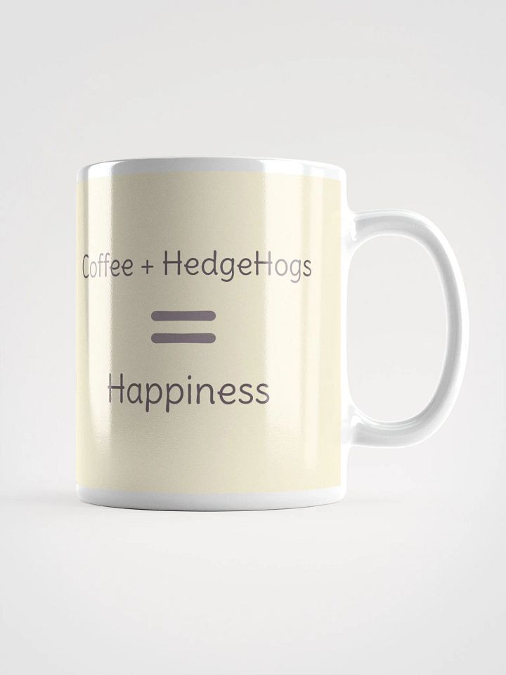 Cute Hedgehog Coffee Mug: Coffee + Hedgehogs = Happiness | Perfect Gift Idea product image (2)