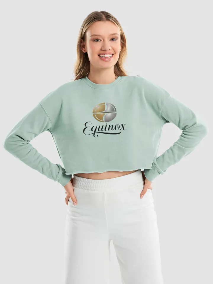 Women's Fleece Crop Sweatshirt with Large Equinox Logo on the Front (S-L) product image (1)