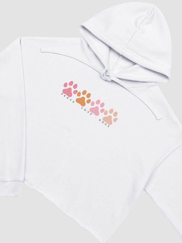 Peace . Love . Dogs | Cropped Hoodie product image (1)