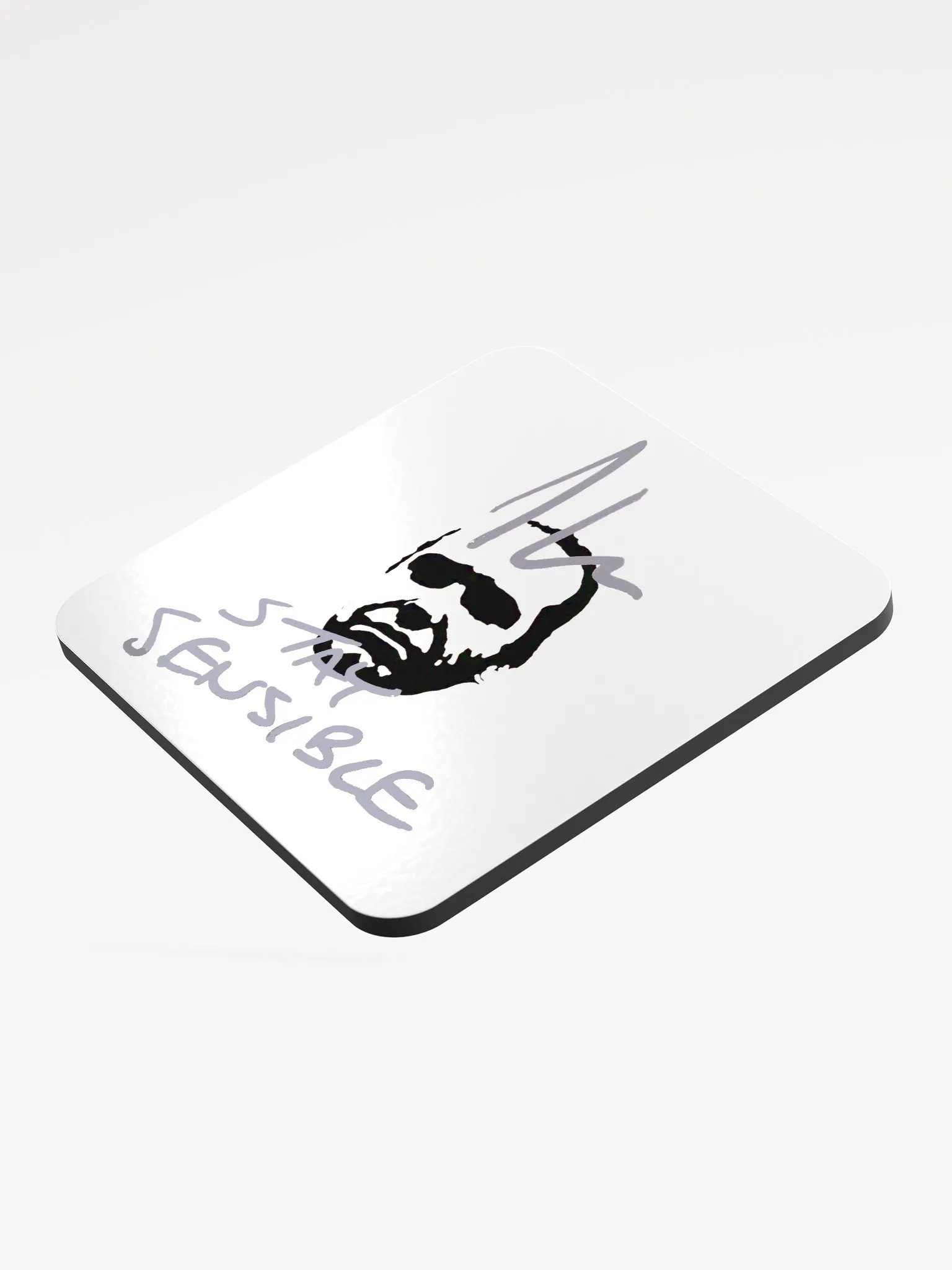 Jon Hare Stay Sensible Glossed Cork Coaster product image (3)