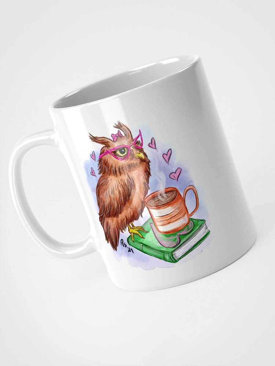 Owl and Coffee White Mug product image (6)