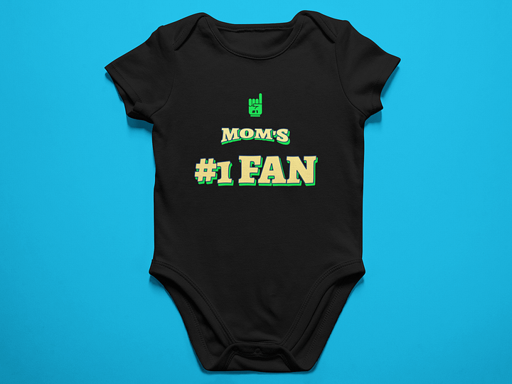 MOM'S #1 FAN - Baby Bodysuit Onesies for Boys and Girls product image (1)